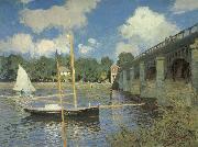 Claude Monet Le Pont routier,Argenteuil oil painting on canvas